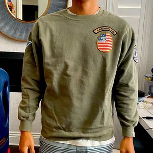 Vintage A Bathing Ape patchwork crewneck sweater